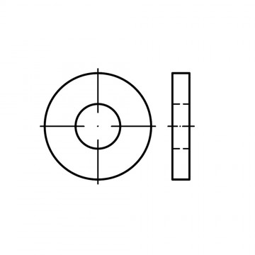 Шайба 13 плоская, увеличенная, усиленная, сталь DIN 7349