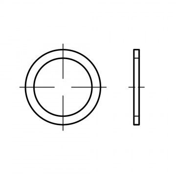 Кольцо 10х14х1,5 уплотнительное, медь DIN 7603