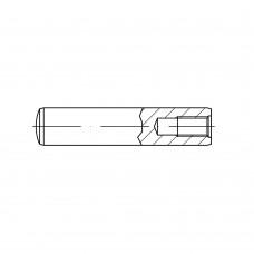 DIN 7979 Штифт 14* 80 цилиндрический с внутренней резьбой, сталь