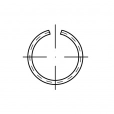 DIN 7993 Кольцо 38 стопорное, сталь