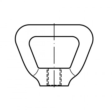 Гайка 6 рычажковая самоконтрящая, латунь DIN 80704