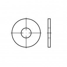 DIN 9021 Шайба 7,4 плоская, кузовная, увеличенная, сталь