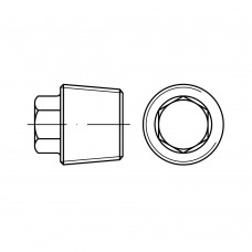 DIN 909 Пробка 24 с резьбой, шестигранный, сталь