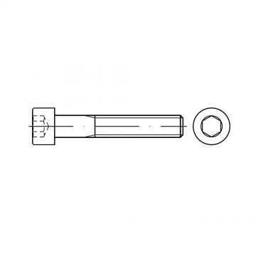 Винт М6х16 цилиндр TORX, сталь 8.8, цинк DIN 912