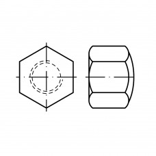 DIN 917 Гайка 6 колпачковая, низкая, сталь