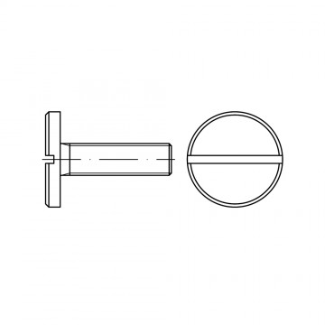Винт 4х6 с большой плоской головкой, сталь нержавеющая А1 DIN 921