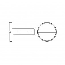DIN 921 Винт 5* 6 с большой плоской головкой, сталь 4.8