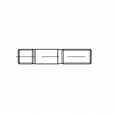 DIN 939 Шпилька 20* 80 резьбовая, ввинчиваемый конец, сталь 8.8, цинк