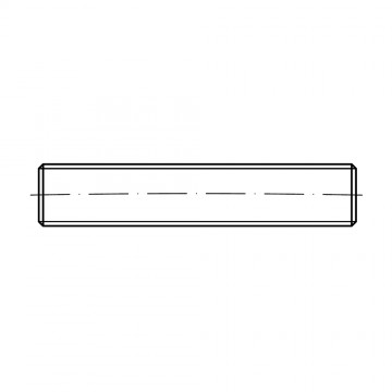 Шпилька 16х450 резьбовая, форма В, сталь 4.6, цинк DIN 976