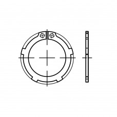 DIN 983 Кольцо 40 стопорное, пружинное, наружное, сталь