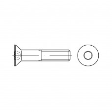 ISO 10642 Винт 10* 25 потай внутренний шестигранник, сталь 8.8