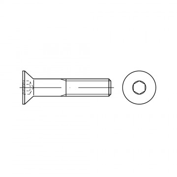 Винт 4х12 потайной TORX, сталь 8.8, цинк ISO 10642