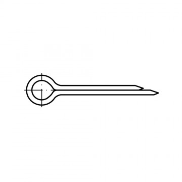 Шплинт 10х160 сталь, цинк ISO 1234