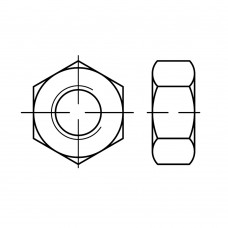 ISO 4033 Гайка 8 шестигранная высокопрочная, сталь 12.9
