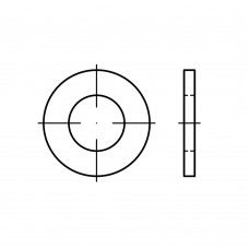 ISO 7089 Шайба 24 плоская без фаски, сталь