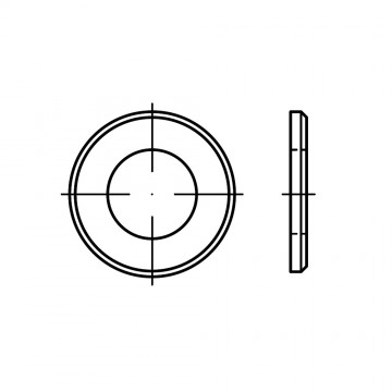 Шайба 24 плоская с фаской, сталь ISO 7090