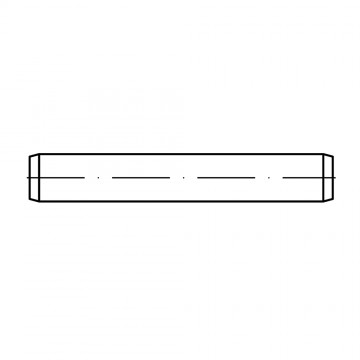 Штифт 20х120 цилиндрический с резьбовым концом, сталь ISO 8734
