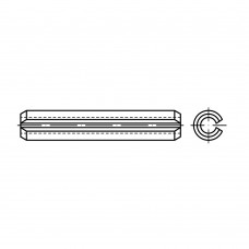 ISO 8752 Штифт 10* 22 пружинный цилиндрический, сталь