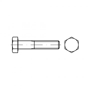 Болт 42х160 шестигранный неполная резьба, сталь 8.8 ISO 8765