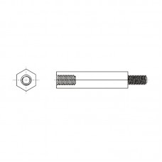 8G509М3* 10.0N Cтойка М3* 10* 18 белый, нейлон (вн/нар, SW=6)