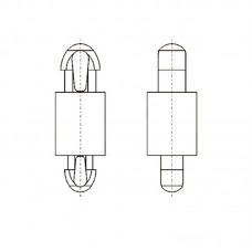 8G8072.5* 1.6 Фиксатор платы с защелкой 2,5/2* 1,6 (под панель В=1,63, Н=1)