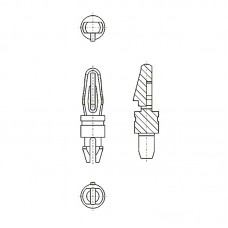 8G8103.2* 19.1 Фиксатор платы с защелкой 3,2* 19,1 (под панель 1,6)