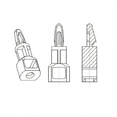 8G8164.0* 11.1 Фиксатор платы с защелкой 4* 11,1 (под панель 4,1-4,2)