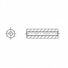 110* 10 Стойка 4-40* 10 шестигранная, латунь, никель (вн/вн, SW=5, UNC)