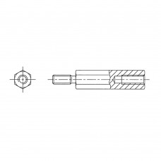 2413* 20 Стойка М8* 20* 34 шестигранная, сталь нержавеющая (вн/нар, SW=13)