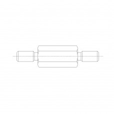 421* 20 Стойка М2* 20/5 шестигранная, сталь, цинк (нар/нар, SW=4)