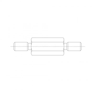 Стойка М8х45/14 шестигранная, сталь нержавеющая (нар/нар, SW=13) 4413х45