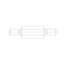 448* 20 Стойка М5* 20/8 шестигранная, сталь нержавеющая (нар/нар, SW=8)