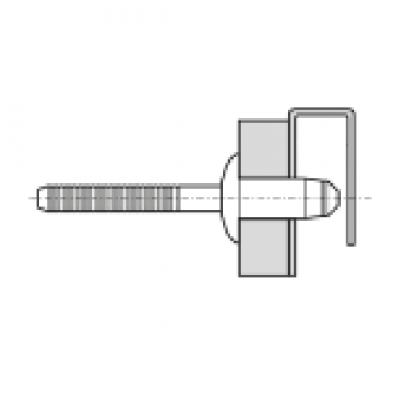 Заклепка вытяжная Hemlok 6,4х19 полукруг, сталь, цинк (6,8 - 8,8) 02221-00817